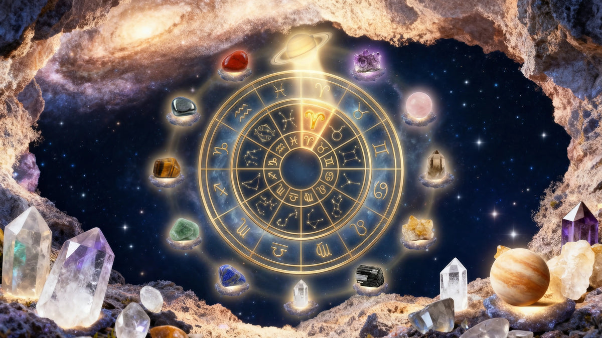 2026 Astrological Alert: Saturn Enters Aries | A Complete Stress-Relief Crystal Healing Guide for the 12 Zodiac Signs Shine Purity
