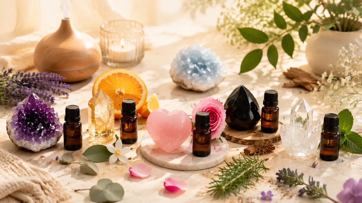 5 Crystal & Essential Oil Combinations for a Beautiful Self-Care Ritual
