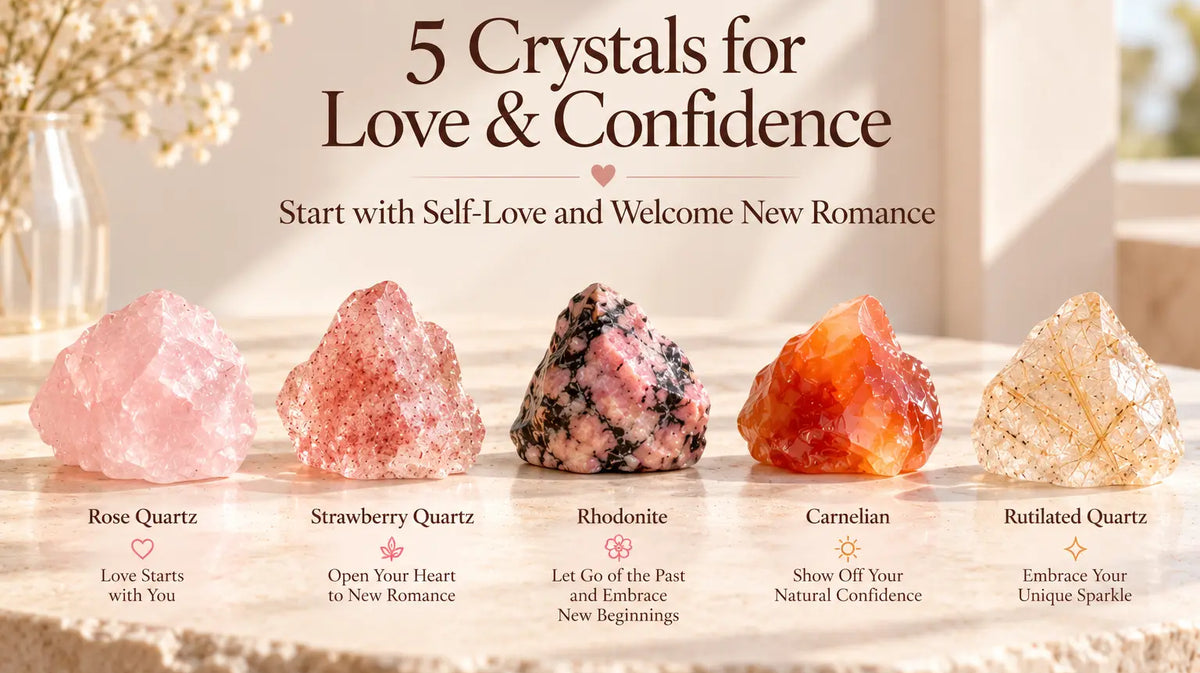 5 Crystals for Love & Confidence: Start with Self-Love and Welcome New Romance