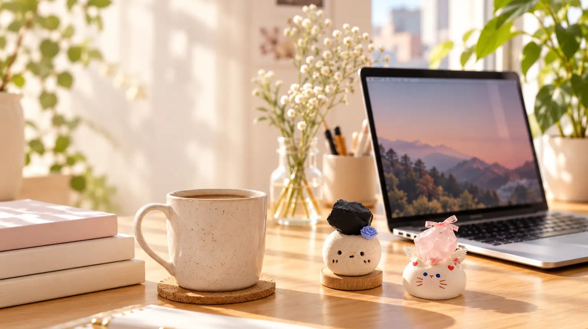 Feeling Burned Out? Create a Calmer Workspace with Crystals & Healthy Boundaries