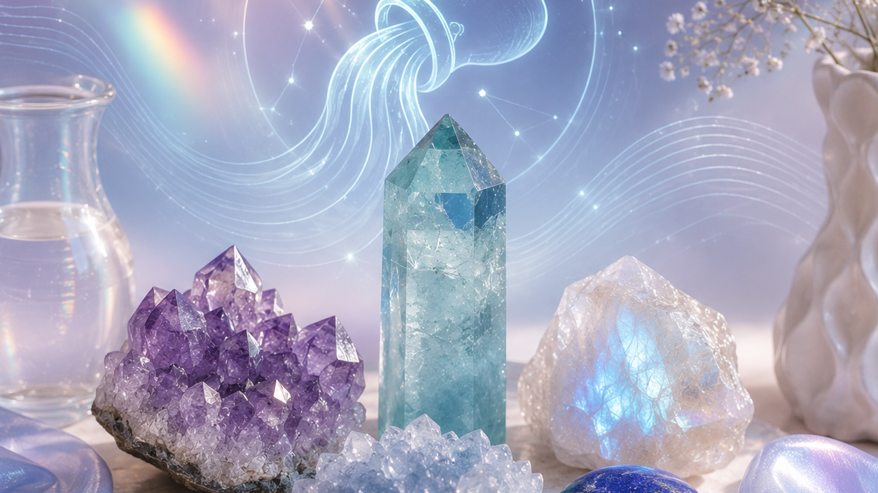 Top Crystals for Aquarius – Creativity & Emotional Balance Shine Purity