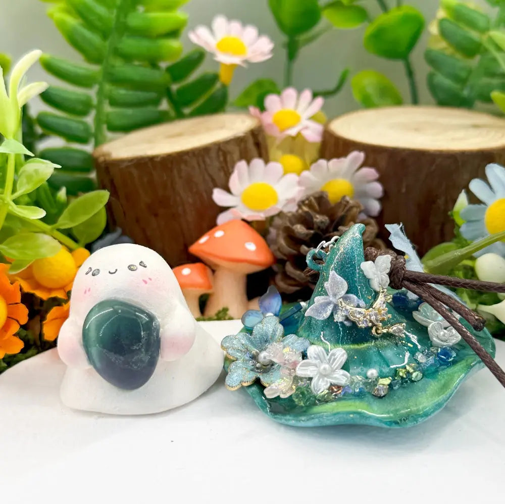 Customize | Deep Forest Magic Witch Hat Crystal Pet (7 Crystals Available) Shinepurity
