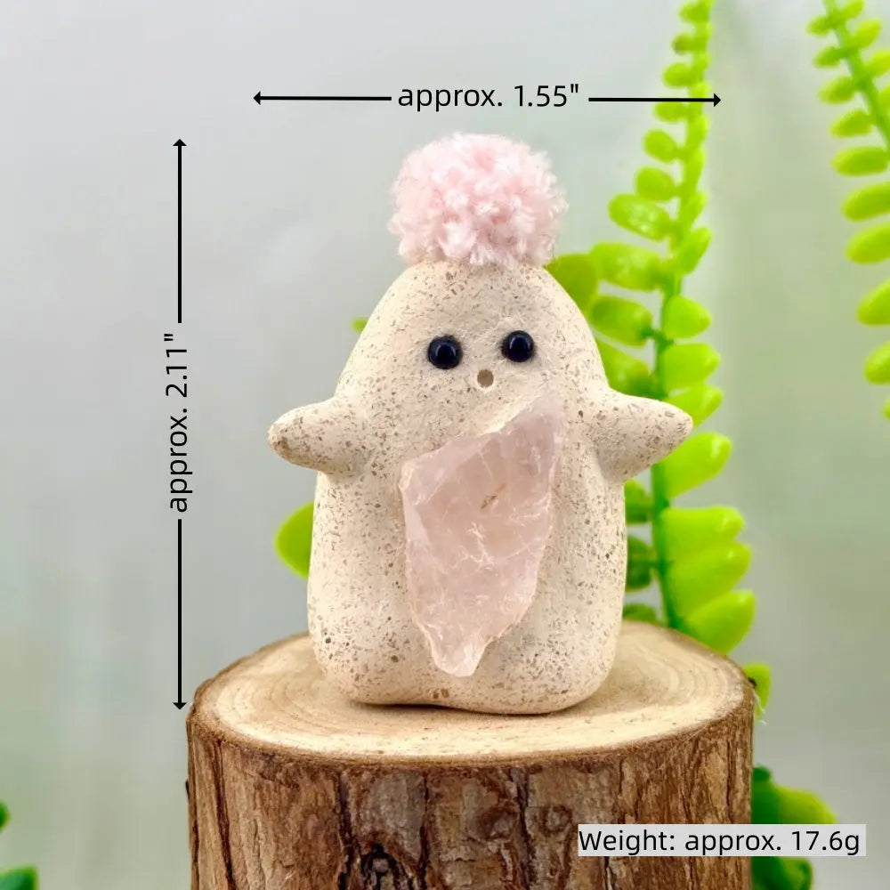 Stress-Relieving and Adorable Red-Nose Crystal Pet Shinepurity