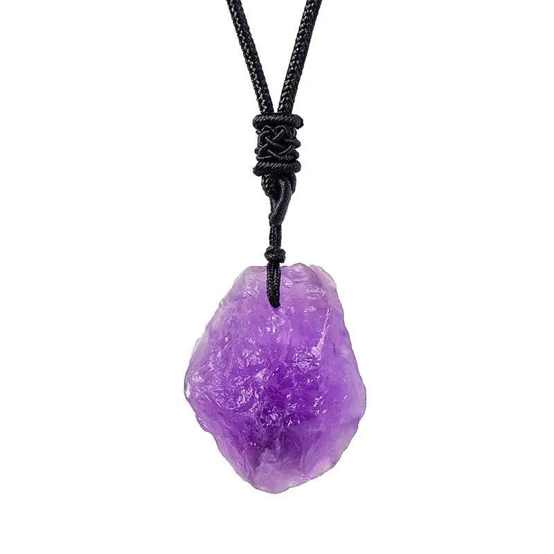 Natural Raw Crystal Pendant Necklace - Shinepurity