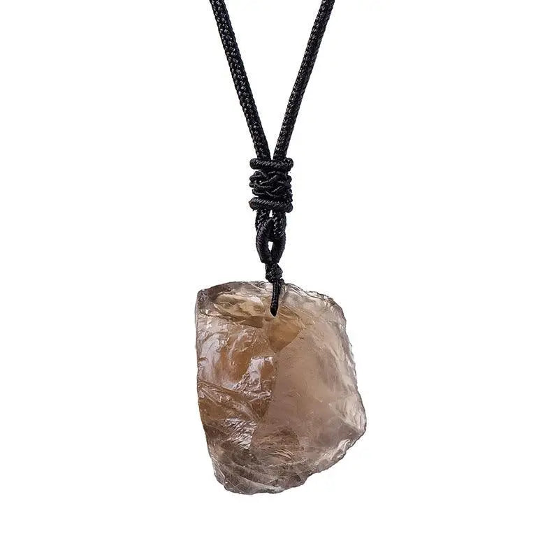 Natural Raw Crystal Pendant Necklace - Shinepurity