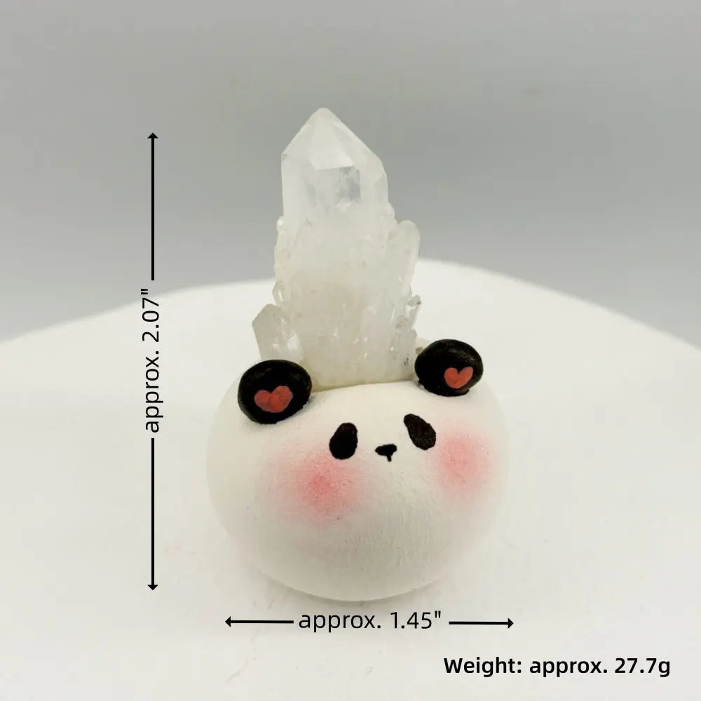 A Soft and Healing Companion Panda Crystal Pet charm Shinepurity