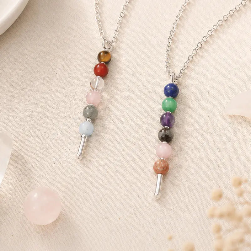 12 Zodiac Signs Exclusive Natural Crystal Energy Beaded Necklace Shinepurity