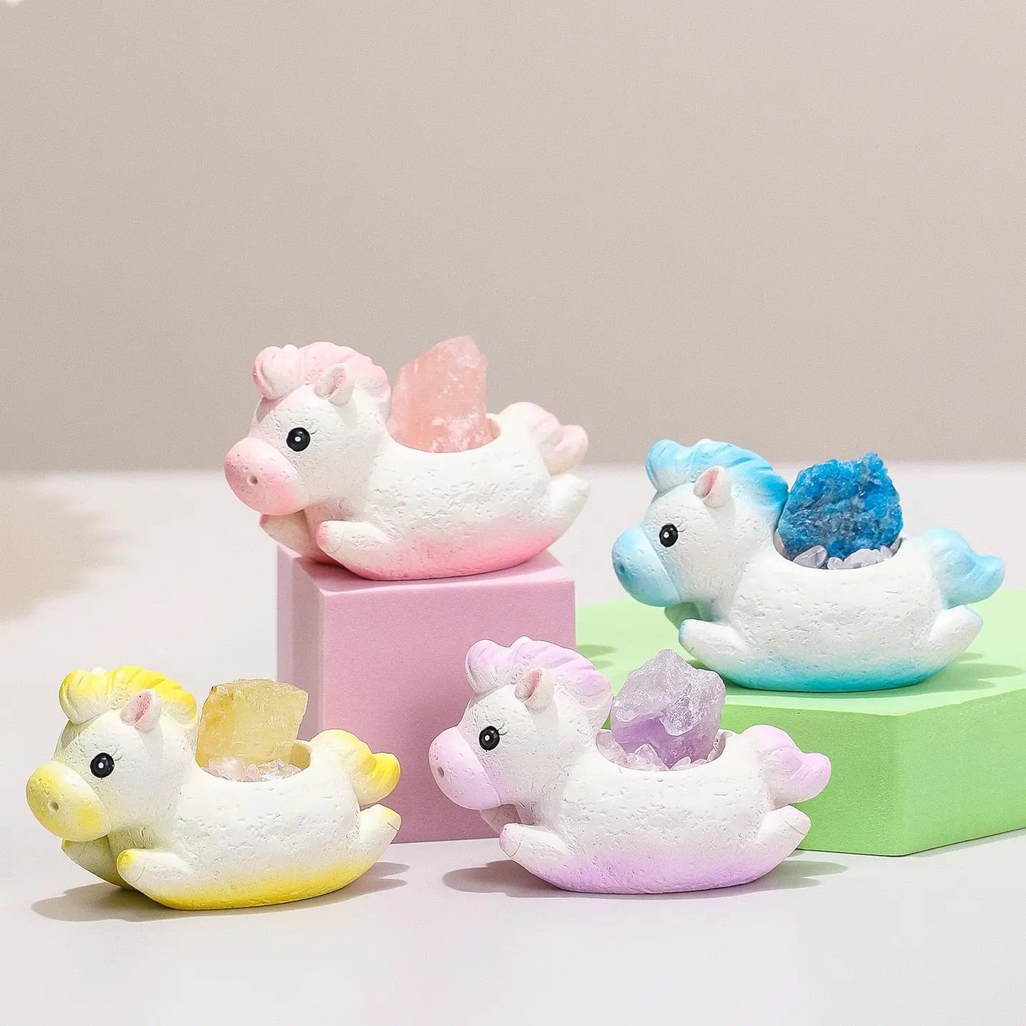 Calm Aura Crystal Pony — Mini Desk Buddy Shinepurity