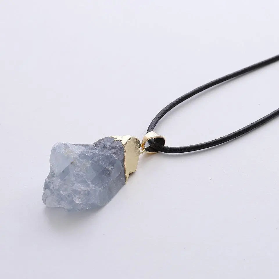 Kyanite Gold-Plated Head Pendant Necklace - Shinepurity