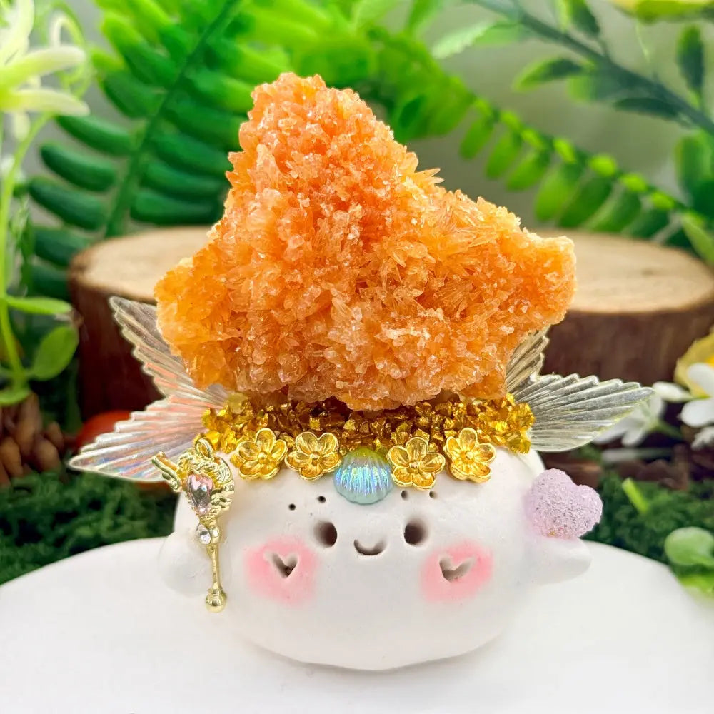 Red Calcite Crystal Pet – A Sunny Touch for Your Space Shinepurity