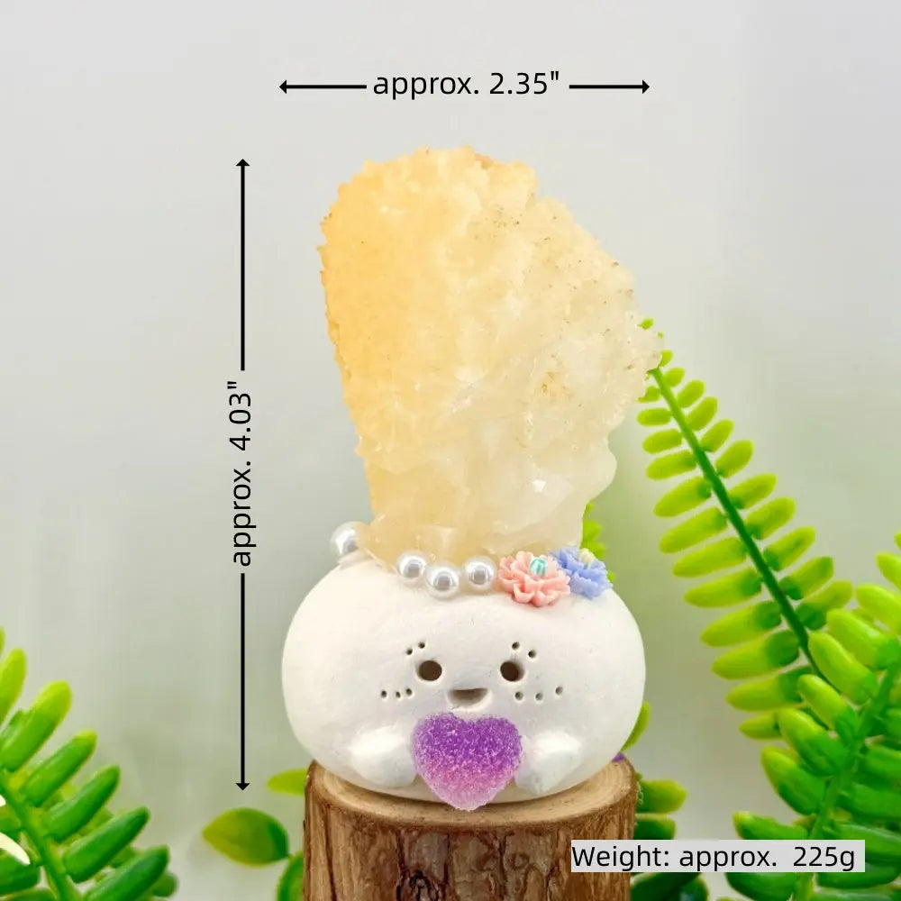 Mood-Lifting Yellow Calcite Crystal Pet Shinepurity