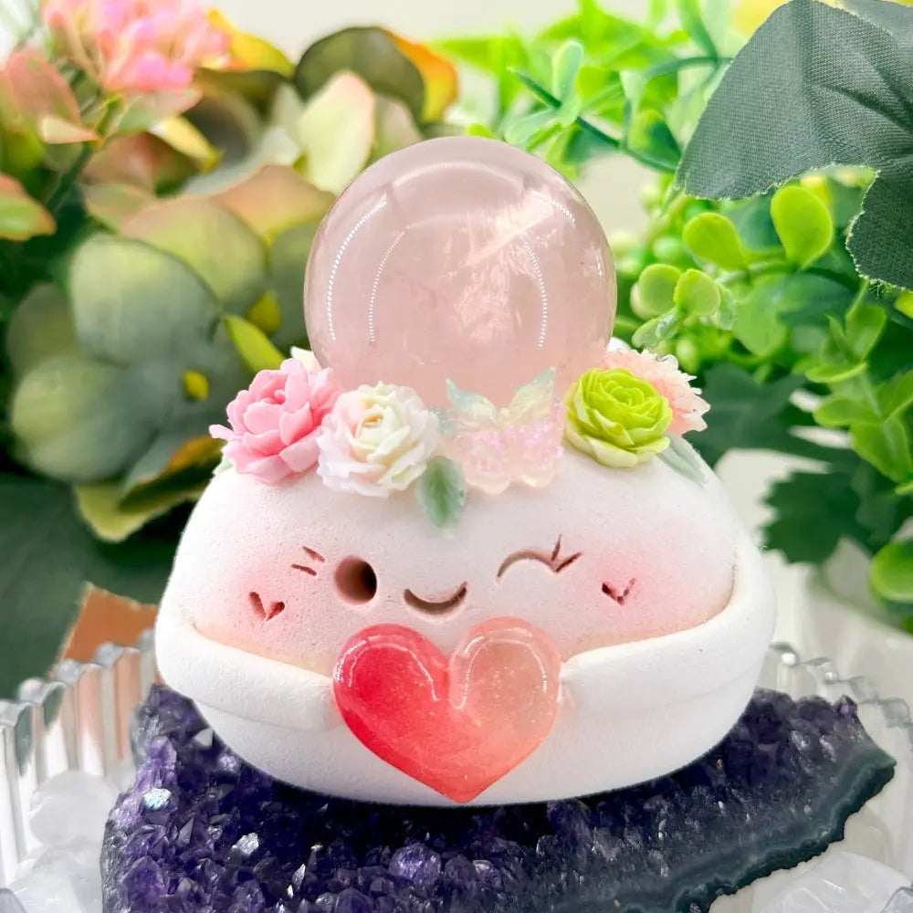 Rose Quartz Crystal Pet A Quiet and Gentle Little Presence Shinepurity