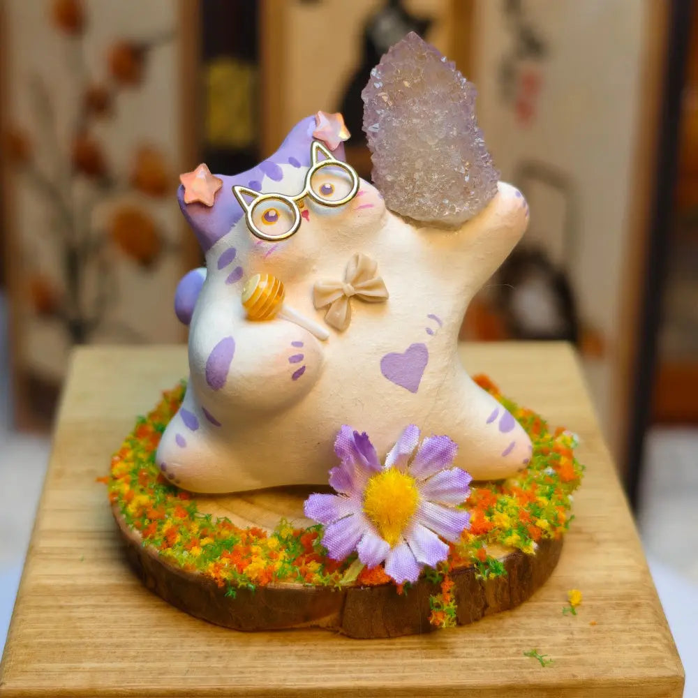 Designer Limited Edition | Relaxing Spirit Quartz Crystal Pet Cat Shinepurity