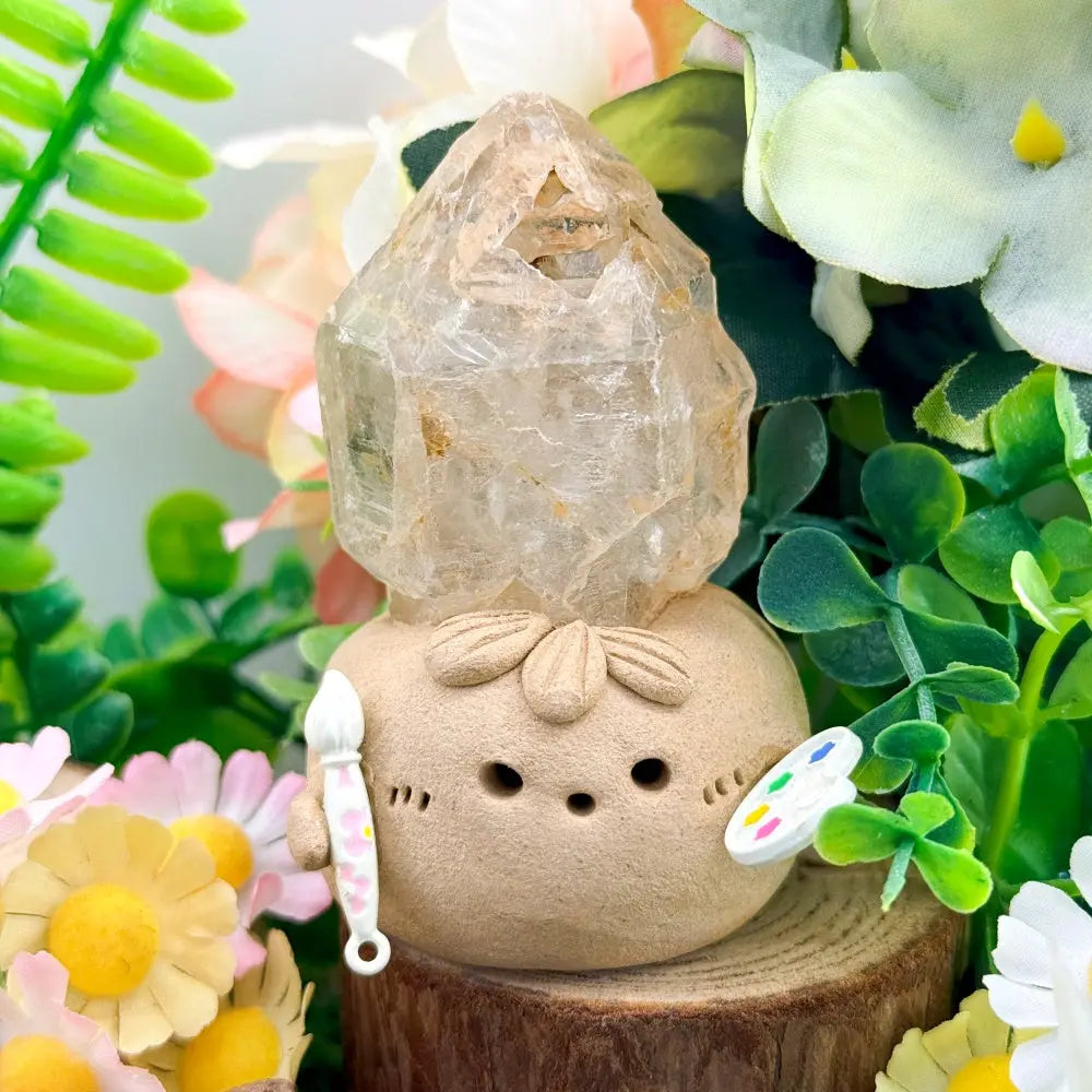 Red Skeletal Quartz Crystal Pet A Raw Yet Gentle Natural Presence Shinepurity