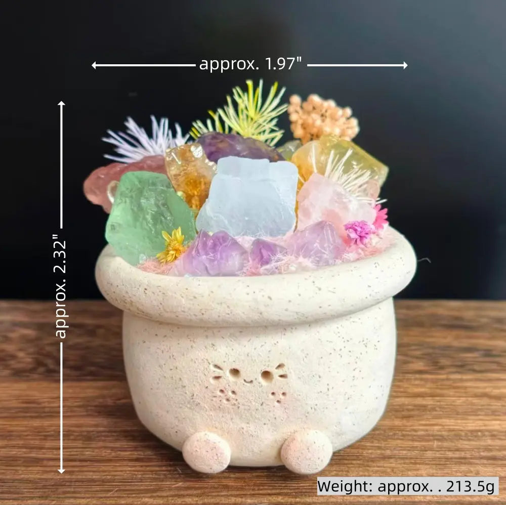 Customize | Little Garden of Good Vibes — Flower-Pot Crystal Pet Shinepurity