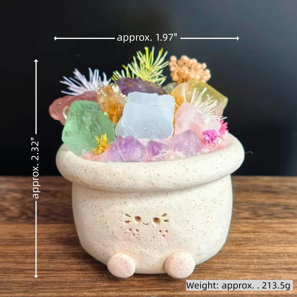 Customize | Little Garden of Good Vibes — Flower-Pot Crystal Pet Shinepurity