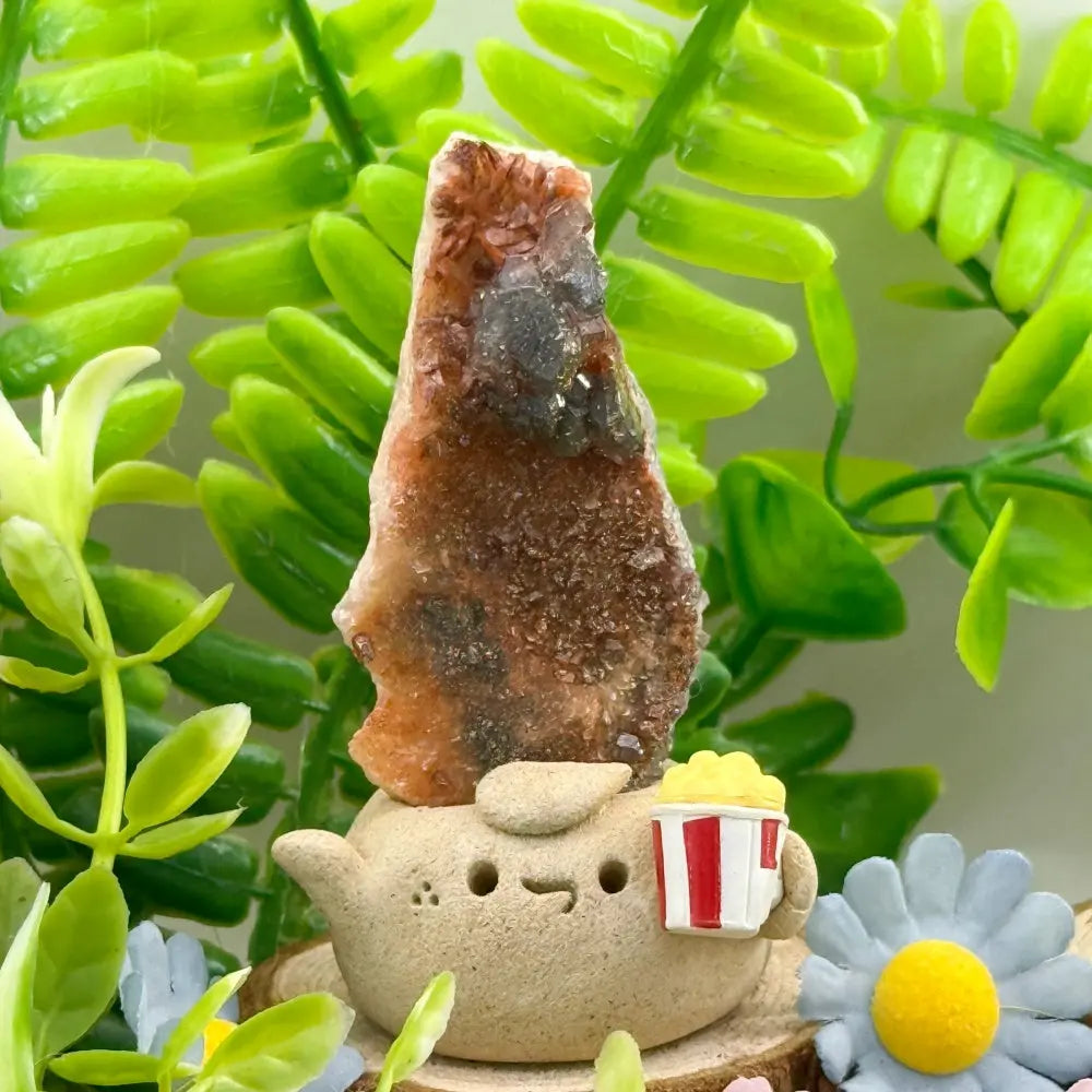 Energy Guardian Pyrite & Calcite Crystal Pet Shinepurity