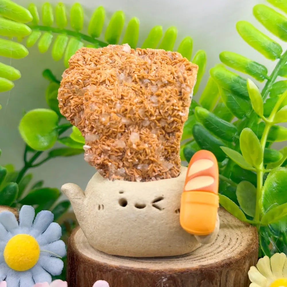 Little Guardian of Hope and Warmth Yellow Calcite Crystal Pet Shinepurity