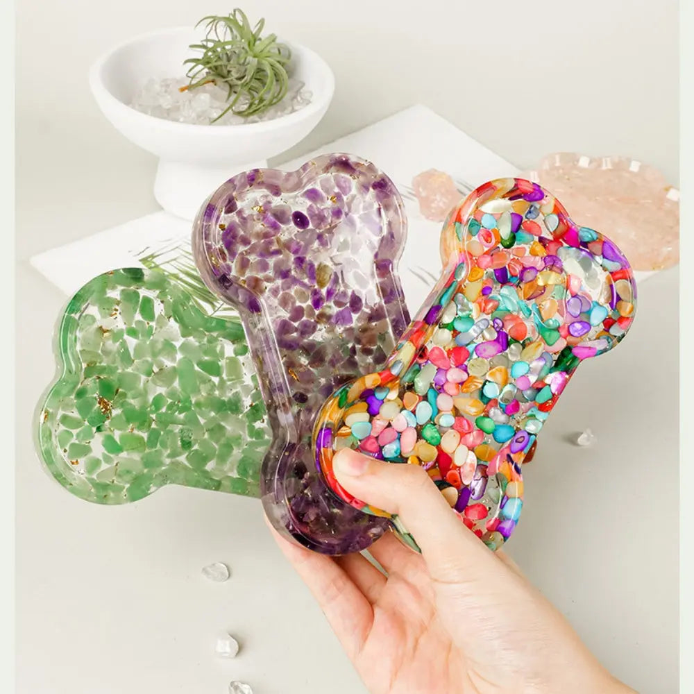 Cute Crystal Chip Bone Multi-Functional Tray Shinepurity