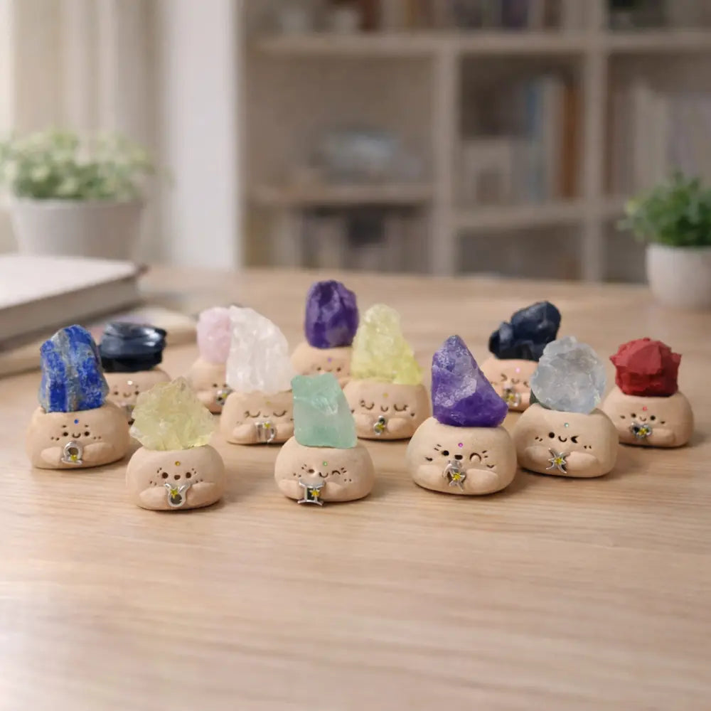 Customize | 12 Zodiac Crystal Buddies for Daily Companionship & Comfort Shinepurity