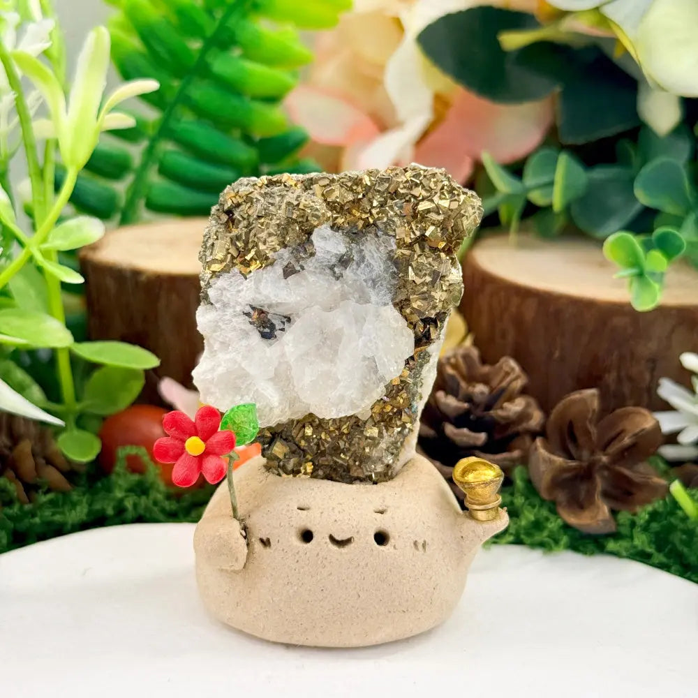 Pyrite Crystal Pet A Gentle Sense of Strength Shinepurity