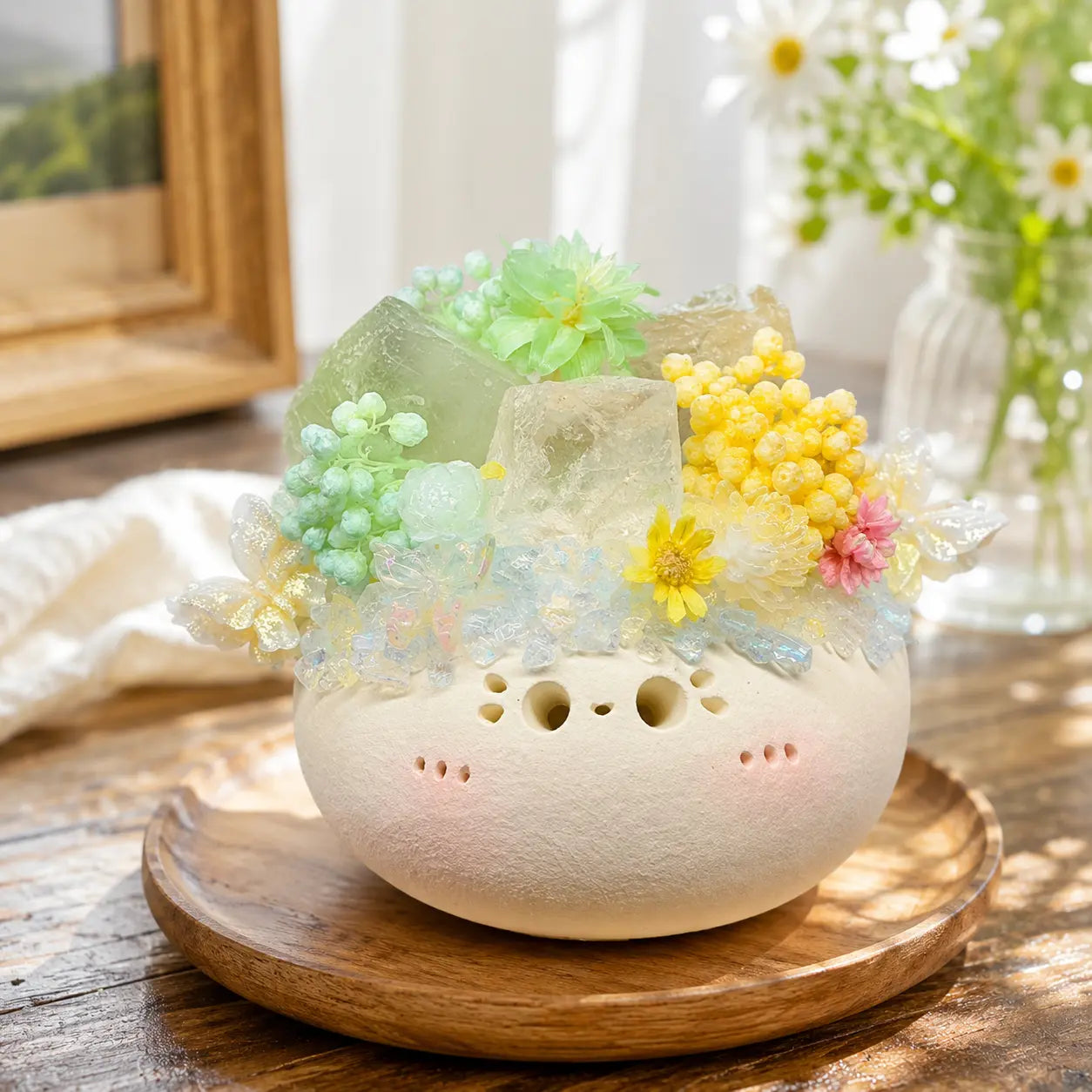 Spring Garden Crystal Pet Decor Shinepurity