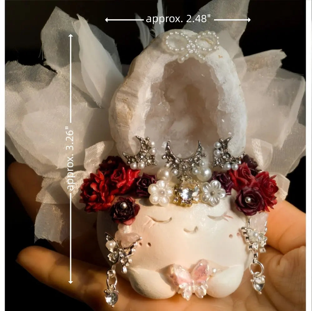 Customize | Little Light Guardian Clear Quartz Geode Crystal Pet Shinepurity