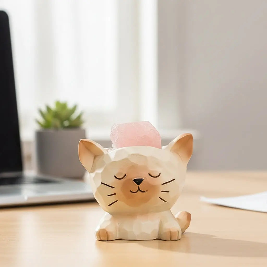 Lucky Crystal Kitty Pet - Your Desk Buddy Shinepurity