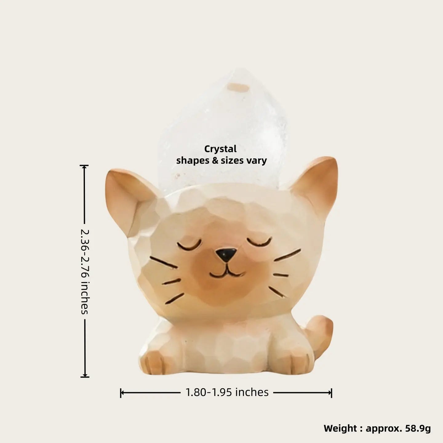 Lucky Crystal Kitty Pet - Your Desk Buddy Shinepurity