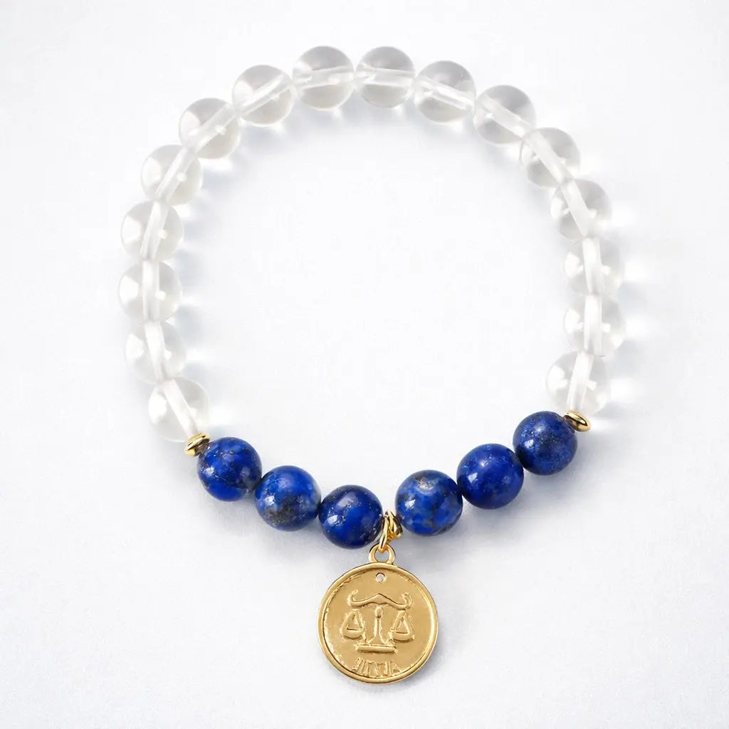 Natural Zodiac Crystal Healing Bracelet Shinepurity