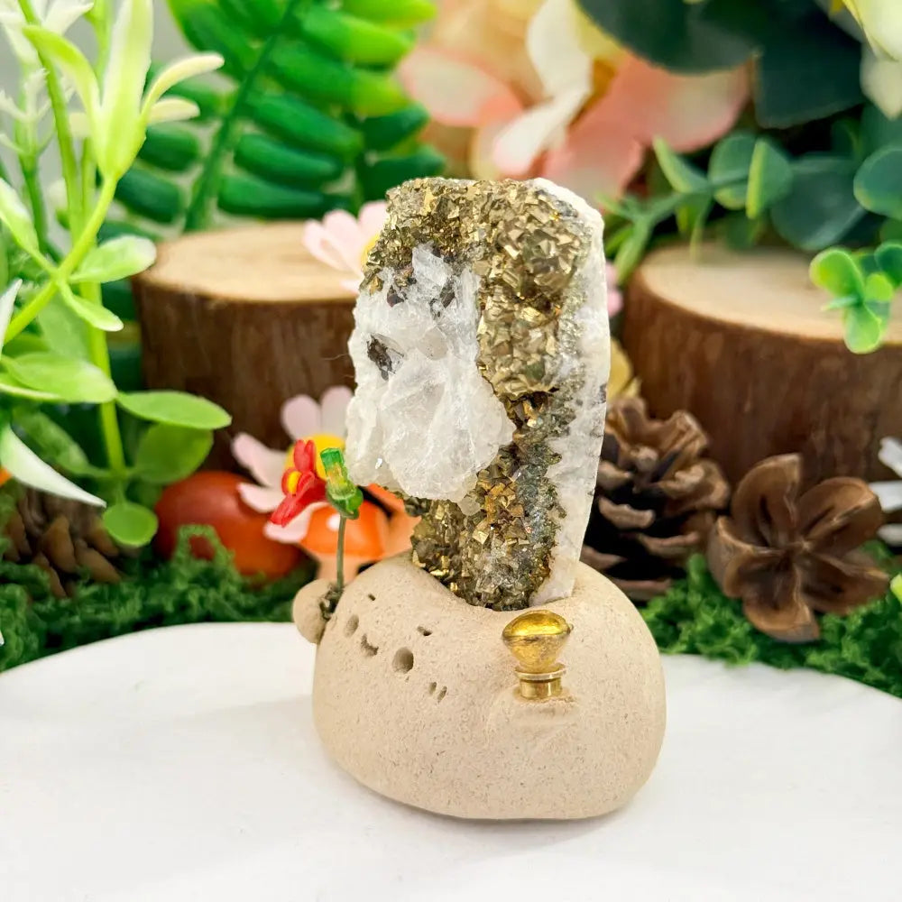 Pyrite Crystal Pet A Gentle Sense of Strength Shinepurity