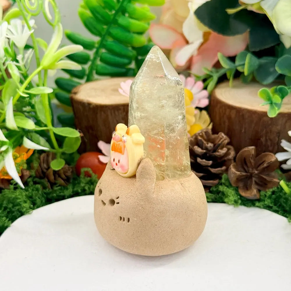 Taurus Citrine Crystal Pet | Bring Warmth and Stability into Your Everyday Shinepurity