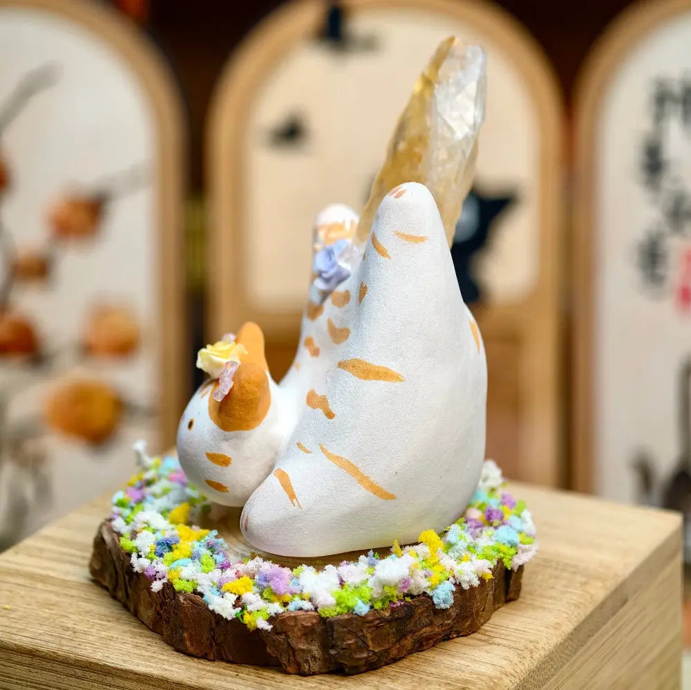 Customize | Playful Citrine Crystal Pet Cat Shinepurity