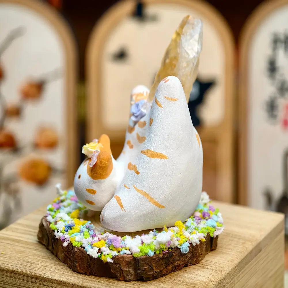 Customize | Playful Citrine Crystal Pet Cat Shinepurity