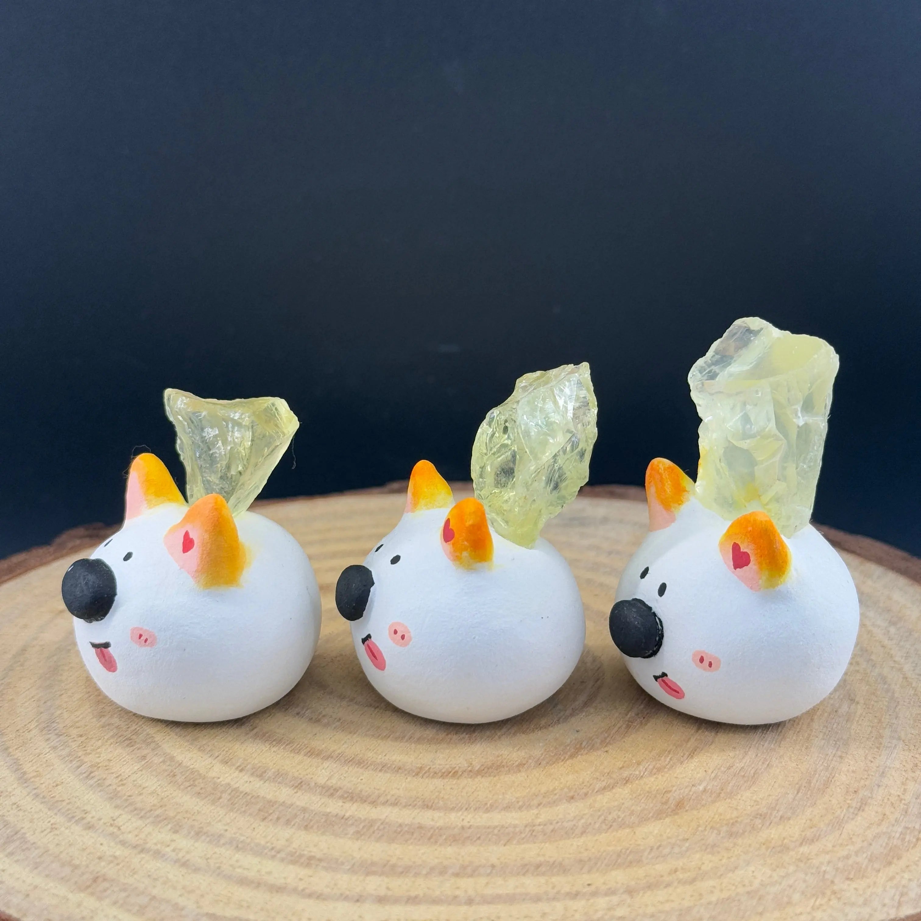 Lucky Sunshine Citrine Puppy Crystal Pet Shinepurity