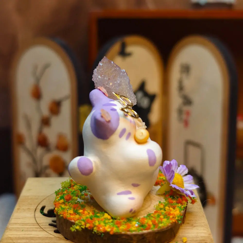 Designer Limited Edition | Relaxing Spirit Quartz Crystal Pet Cat Shinepurity