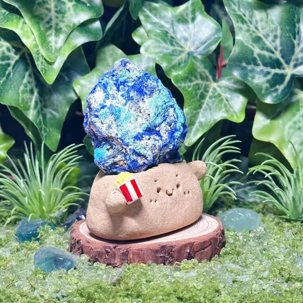 Blue Energy Azurite Crystal Pet Shinepurity