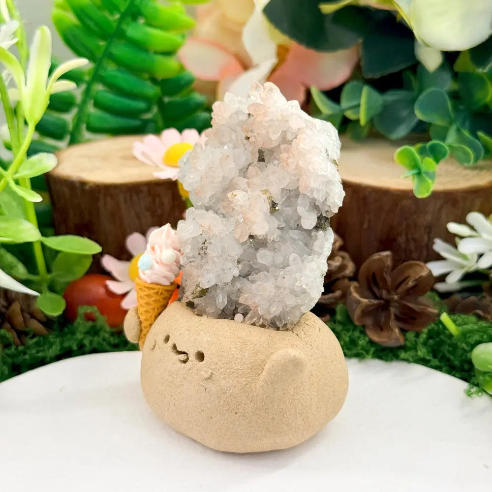 Red Quartz Crystal Pet A Sweet Little Moment of Joy Shinepurity