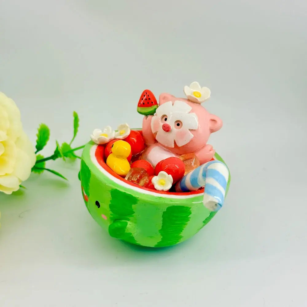Designer Limited Edition| Dessert Collection Watermelon Figurine A Bite of Summer Joy Shinepurity