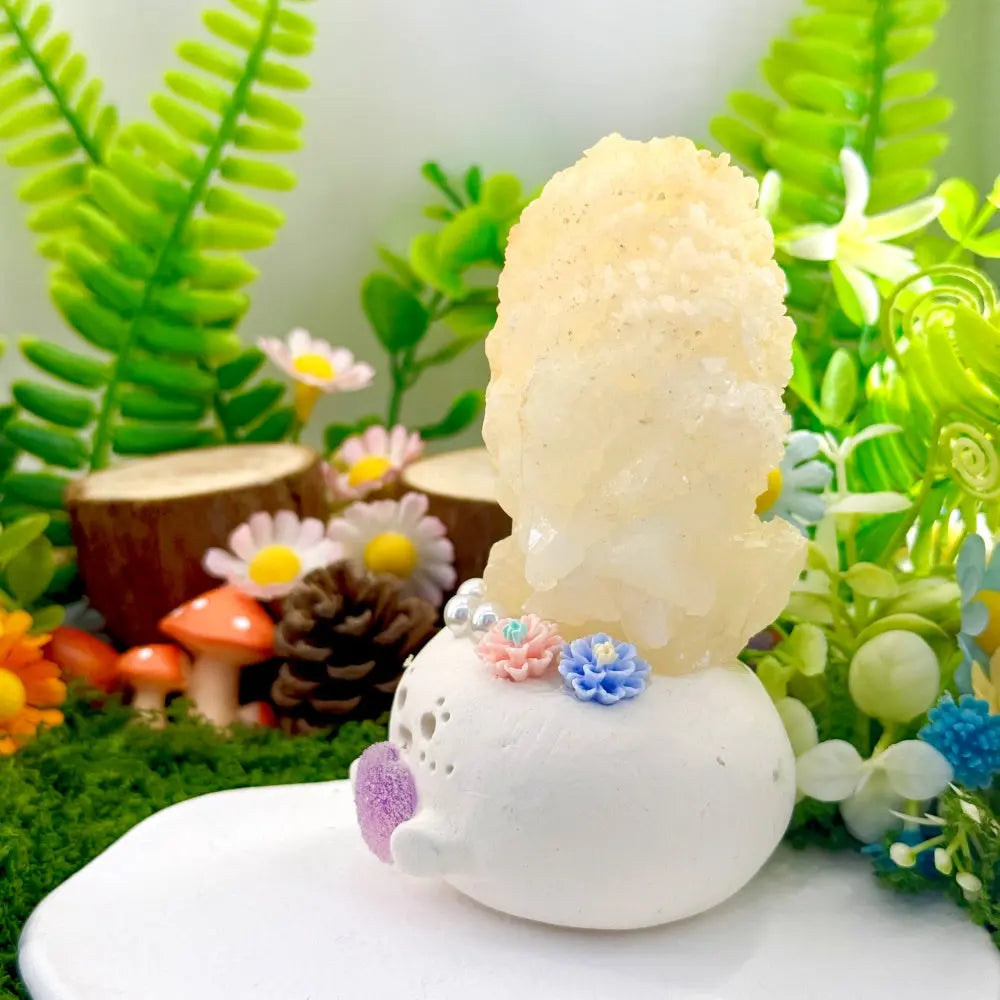 Mood-Lifting Yellow Calcite Crystal Pet Shinepurity