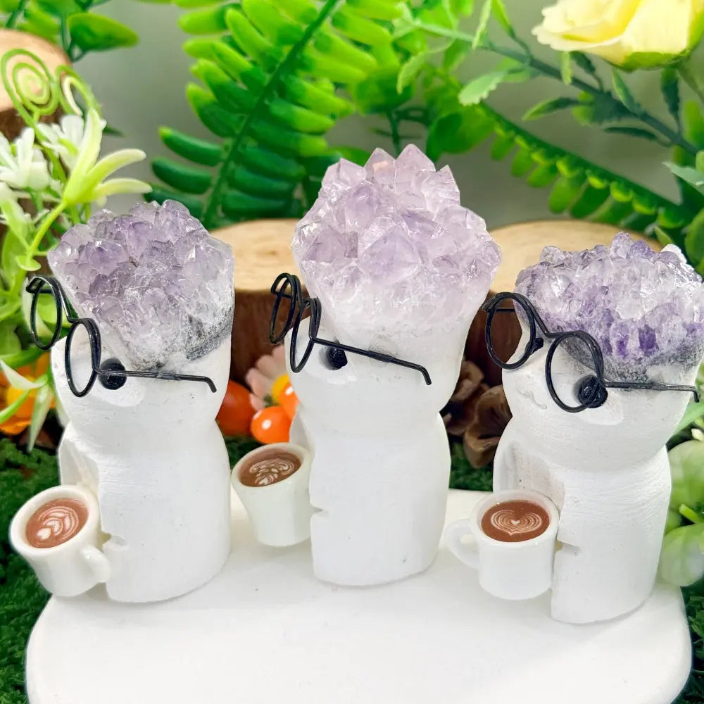 Intellectually Cute Amethyst Crystal Pet – A Charming Desktop Accent Shinepurity