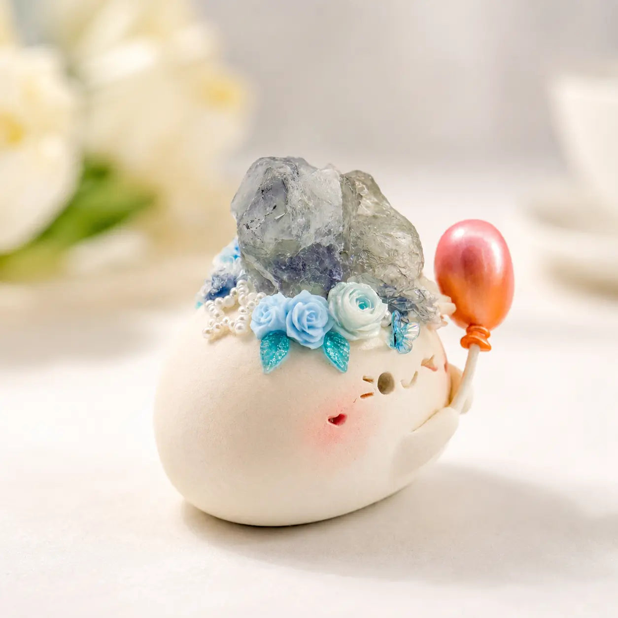 Lucky Fluorite Crystal Pet Shinepurity