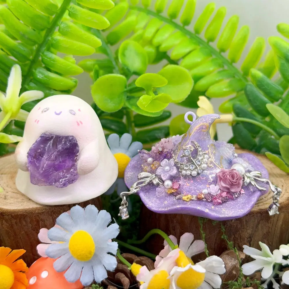 Designer Limited Edition | Amethyst Magic Hat Guardian Crystal Pet Shinepurity