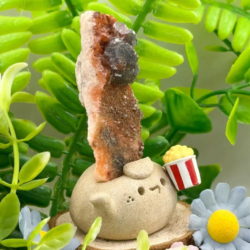 Energy Guardian Pyrite & Calcite Crystal Pet Shinepurity