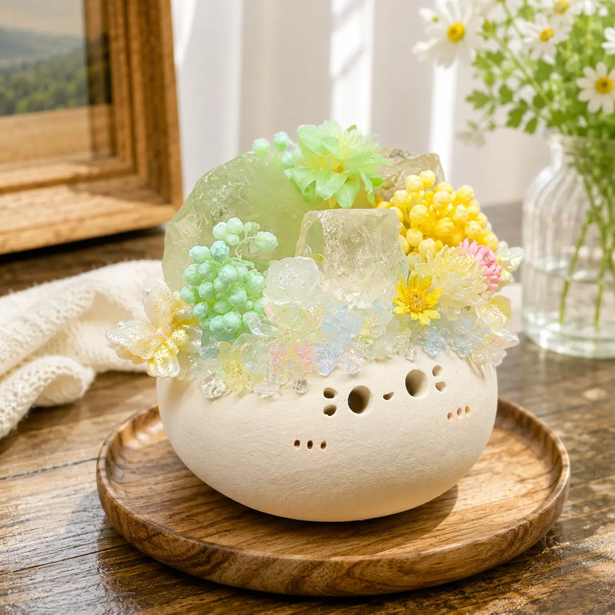 Spring Garden Crystal Pet Decor Shinepurity