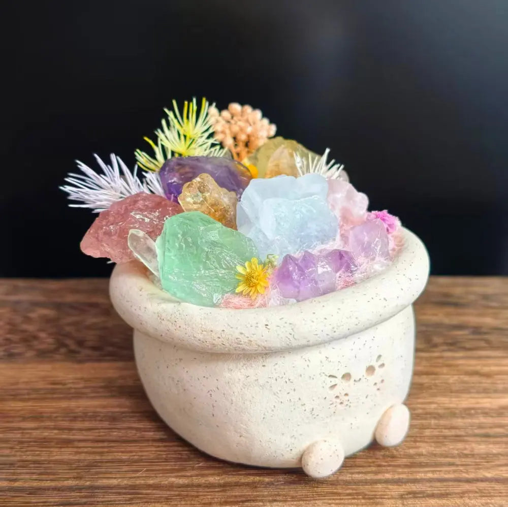 Customize | Little Garden of Good Vibes — Flower-Pot Crystal Pet Shinepurity
