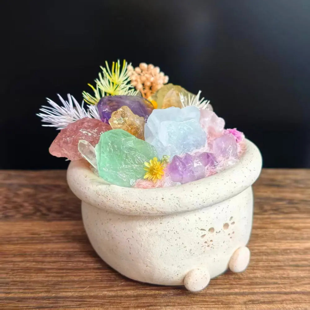 Customize | Little Garden of Good Vibes — Flower-Pot Crystal Pet Shinepurity