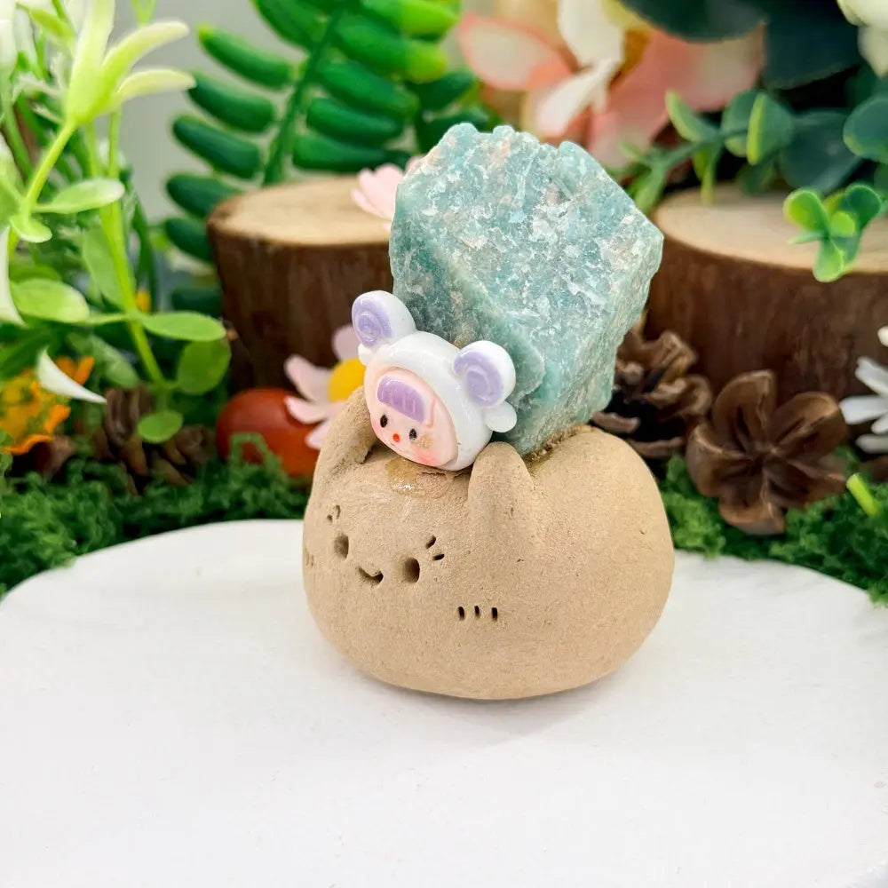 Aries Amazonite Crystal Pet | Infusing Gentle Strength into Your Courage Shinepurity