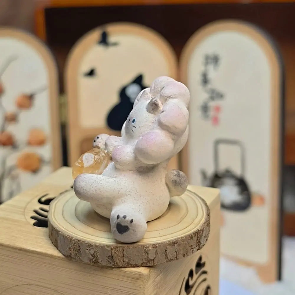 Customize | Citrine Crystal Pet Cat Hidden in Bloom Shinepurity