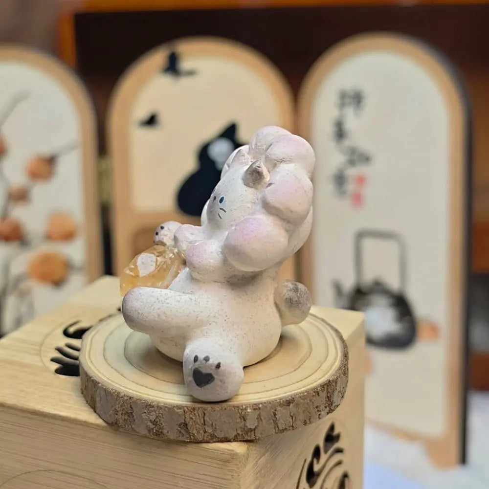 Customize | Citrine Crystal Pet Cat Hidden in Bloom Shinepurity